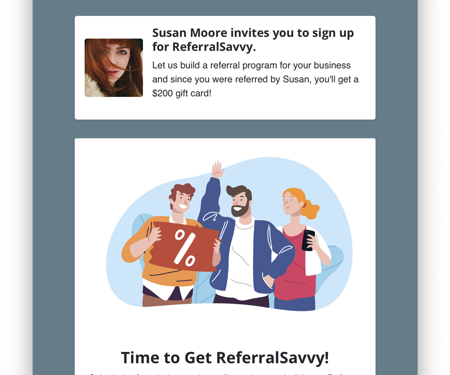 Personalized Referral Landing Pages